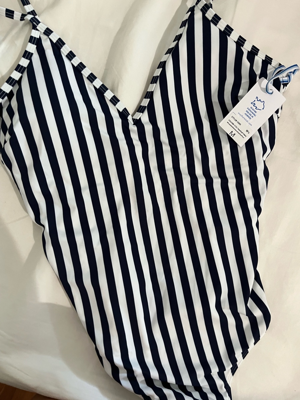 Southern Tide Striped One Piece Bathing Suit - Picture 4 of 6